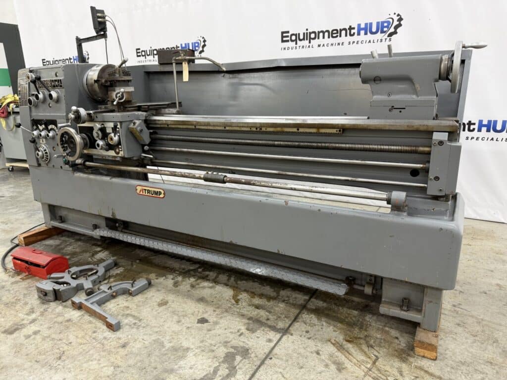 17" x 60" Atrump #1760, gap bed engine lathe with Newall Topax digital read out, 3-jaw chuck, 4-way tool post - Image 2