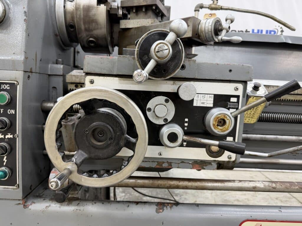 17" x 60" Atrump #1760, gap bed engine lathe with Newall Topax digital read out, 3-jaw chuck, 4-way tool post - Image 6
