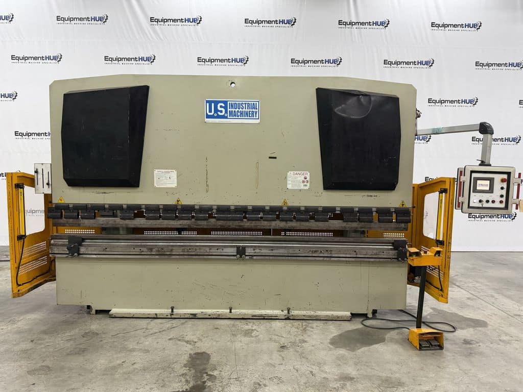 200 Ton, U.S. Industrial #US20013AC, hydraulic CNC press brake, 13' overall, 124" between housing, 7" stroke - Image 1