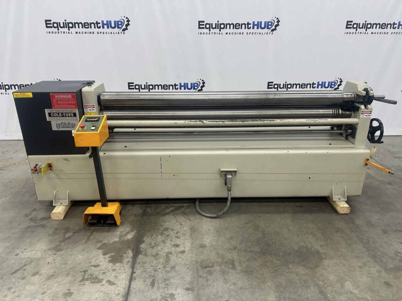 6' x 10 gauge Cole-Tuve #SRDS-6-130, 3-roll initial pinch power slip roll, 5.12" roll diameter, pendant - Image 1