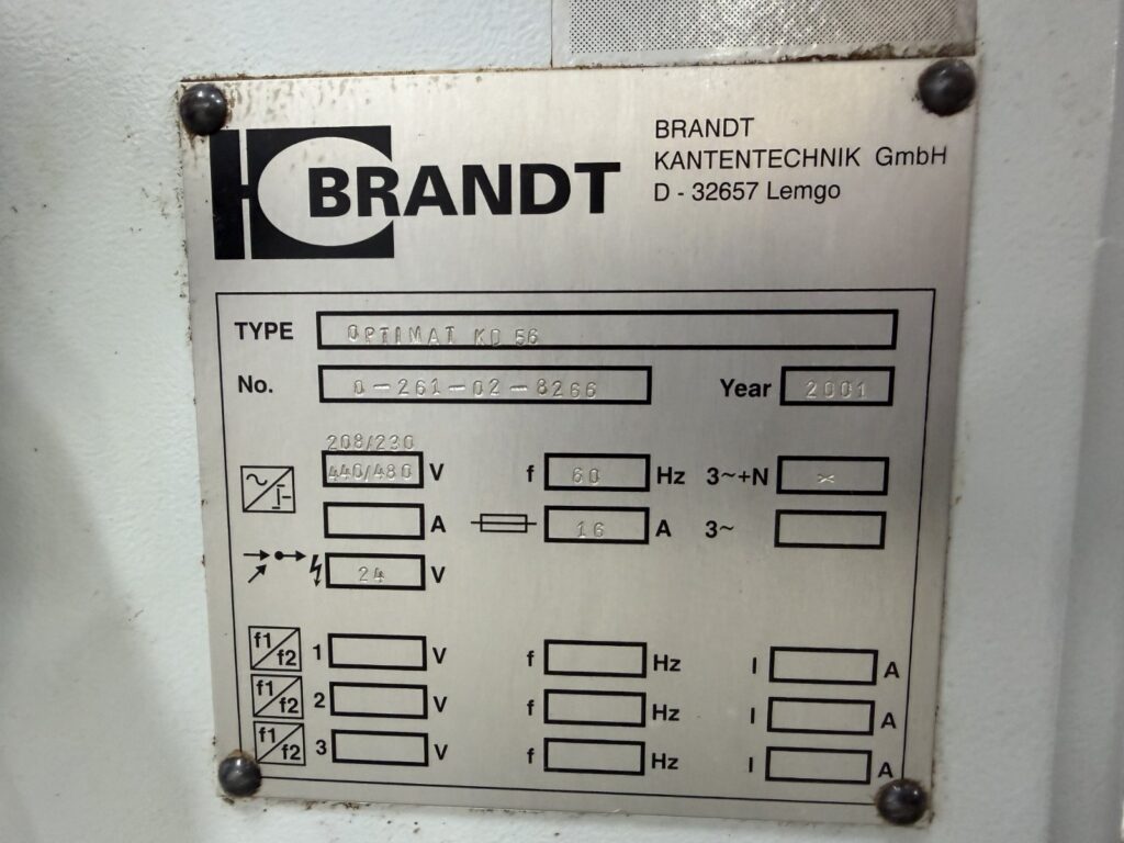 Brandt #Optimat-KD56, edge bander, not working / for parts, 2015 - Image 6