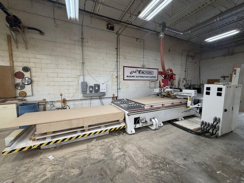 CNC Factory #Python-XPR-510, CNC router, 5' x 10' vacuum table, 10.7 HP router spindle, ISO-30, 12 ATC, 5x5 - Image 2