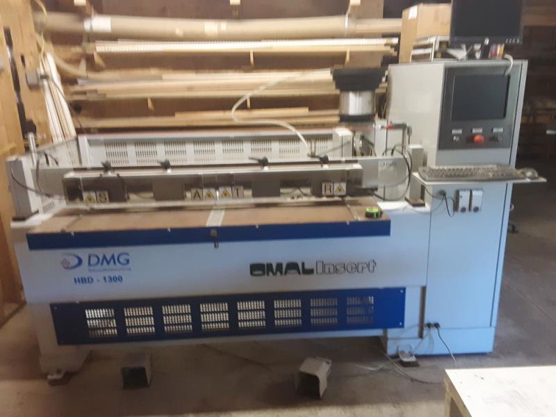 Omal #Insert-1300, CNC bore, glue & dowel inserter, 51" X, 1.57" Y, 1.57" Z, 164 FPM, 4 work zones, 2007 - Image 3