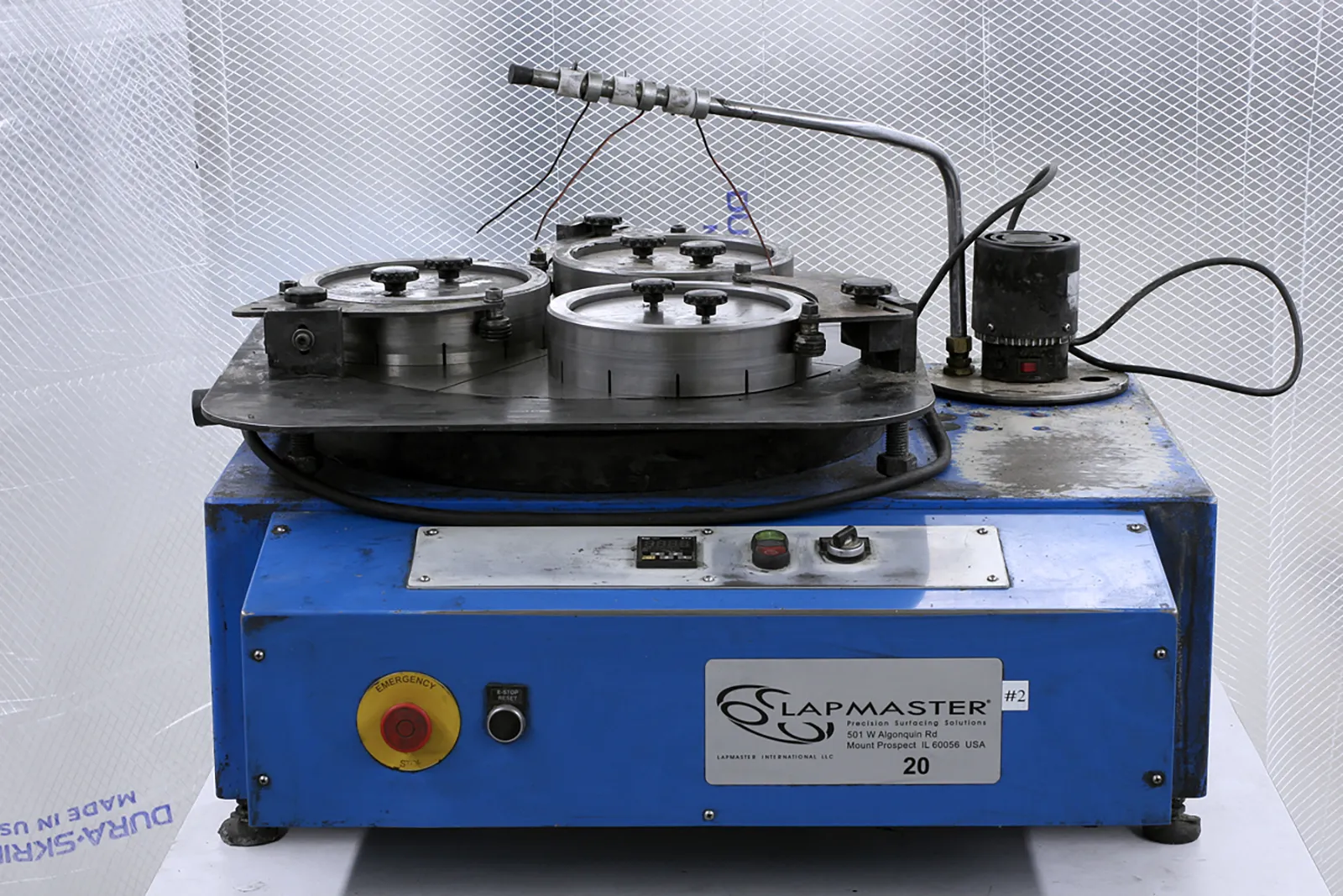 20" Lapmaster #20, bench top lapping machine, 0-70 RPM, 3 ring positions, 1 HP, 120 V., 1 Ph., 2011 - Image 1
