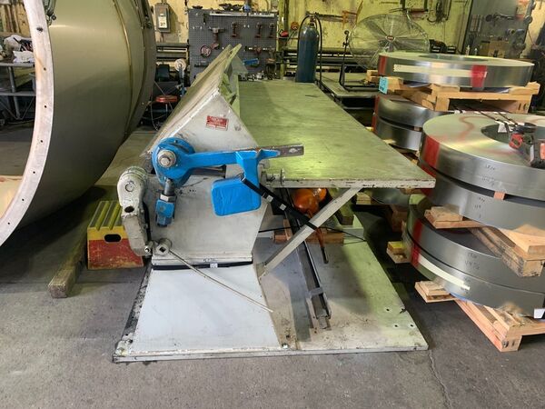 20 gauge x 10' Dreis & Krump #S01016, straight apron leaf brake, adj counter weights, 1979 - Image 4