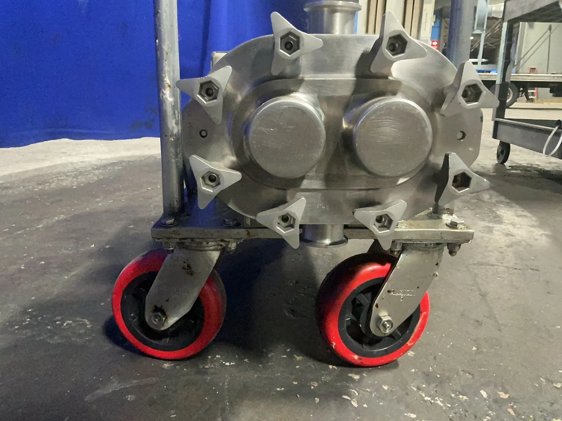3 HP Waukesha, Positive Displacement Pump, 4 Wheel Stainless Steel Push Cart, 1762/315 RPM, 230/460 V. - Image 4