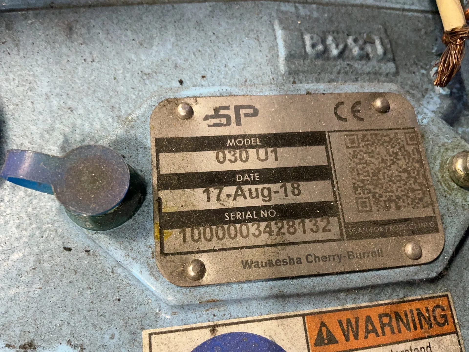 3 HP Waukesha #030-U1, Impeller Pump, 17762 RPM, 230/460 V., 2018 - Image 3