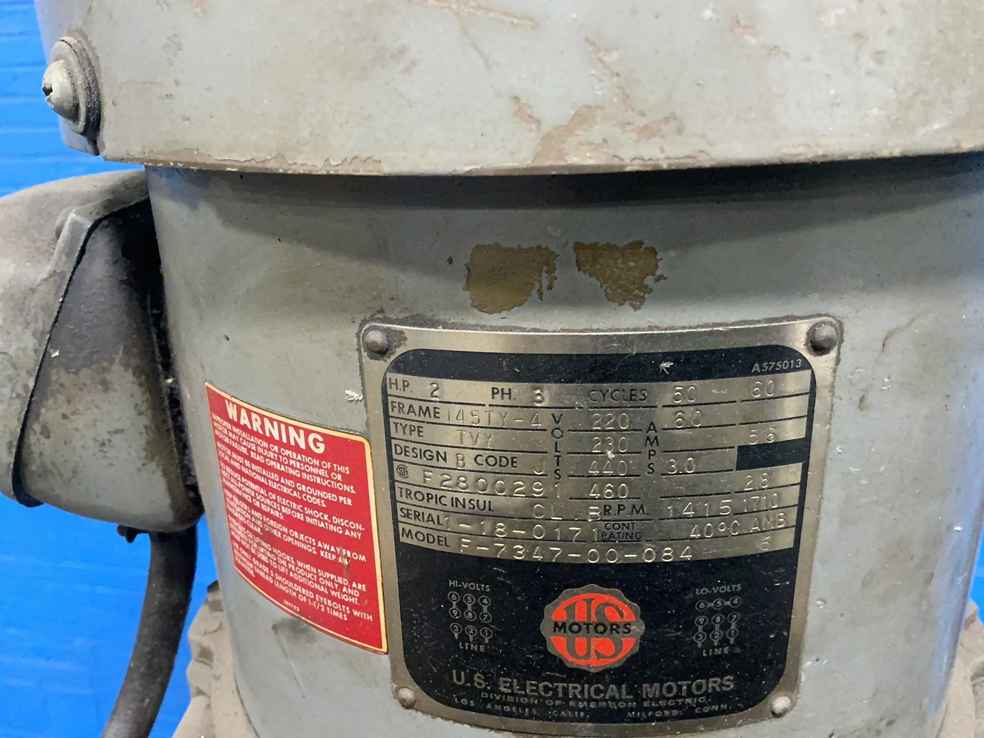 9" x42" Bridgeport, Vertical Mill, Anilam Spirit Control Panel, 2 HP, 1415/1710 RPM, 220/230/440/460 V. - Image 1