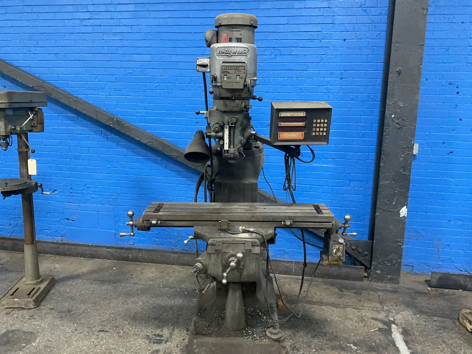 9" x42" Bridgeport, Vertical Mill, Anilam Spirit Control Panel, 2 HP, 1415/1710 RPM, 220/230/440/460 V. - Image 3