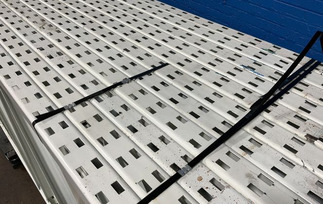 Pallet Racking, T-Bolts, Uprights (11) 216" x48", Beams (74) 96" x4", Plate 5" x7" - Image 8