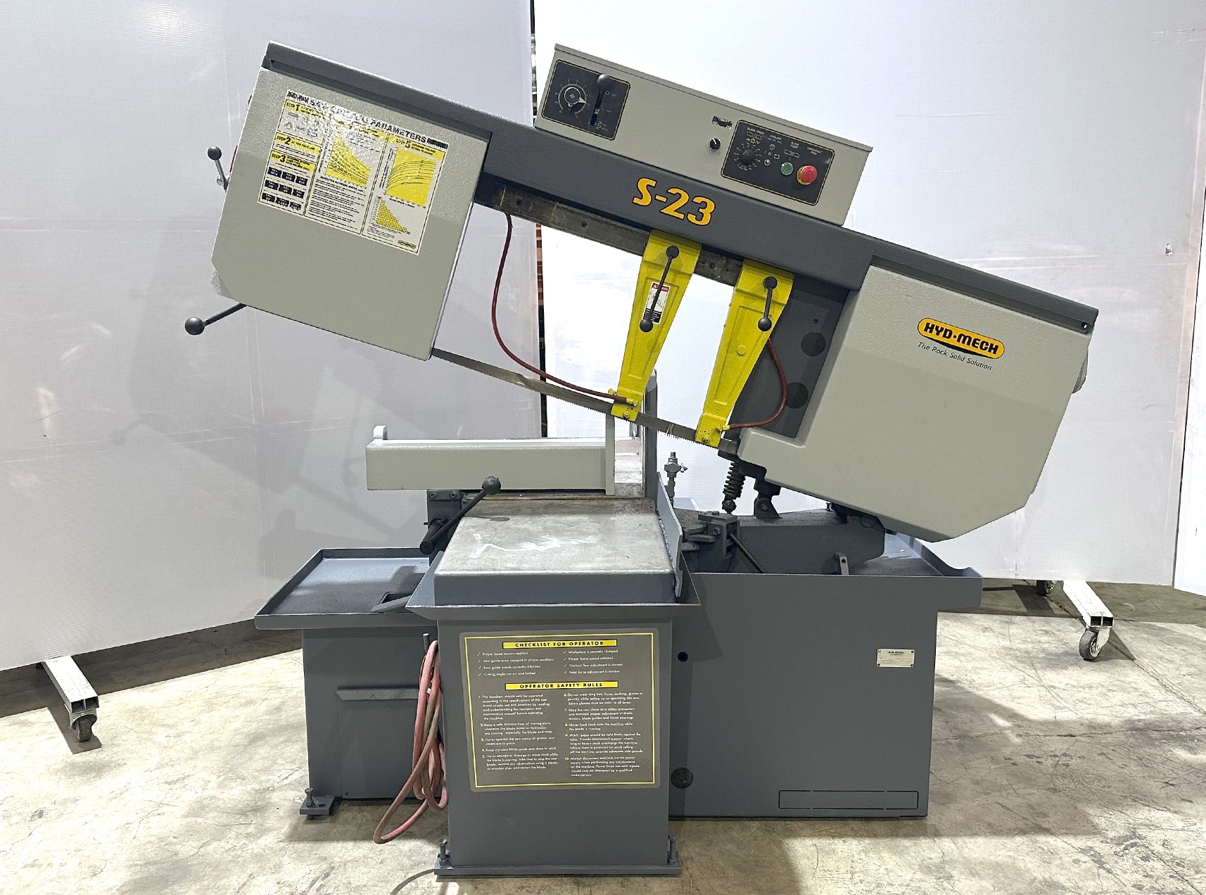 16" x 20" Hyd-Mech #S-23, horizontal pivot band saw, 1-1/4" x 15' 6" blade, 5 HP - Image 1