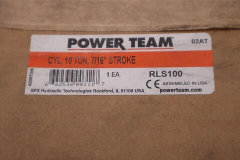 SPX Power Team RLS100 10 Ton 7/16" Stoke Cylinder STK GF311A - Image 2