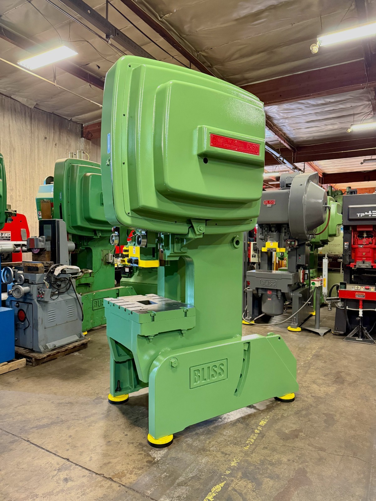 60 Ton, Bliss #C-60, Punch Press, Air Clutch, 4" stroke, 32" x22" bed, 3" adj., 14-1/4" Shut Height, 100 SPM, - Image 8