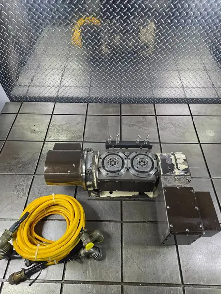 5.12" x 9.06" Tsudakoma #TTNC-102-2, dual-axis trunnion CNC rotary table, pneumatic brake, 2016 - Image 3