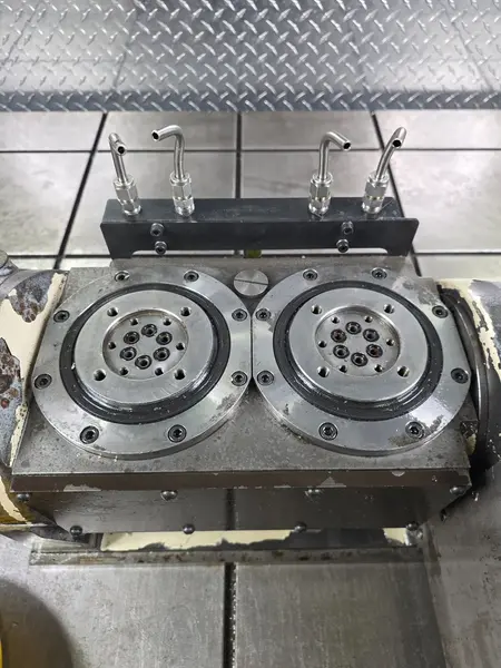 5.12" x 9.06" Tsudakoma #TTNC-102-2, dual-axis trunnion CNC rotary table, pneumatic brake, 2016 - Image 6