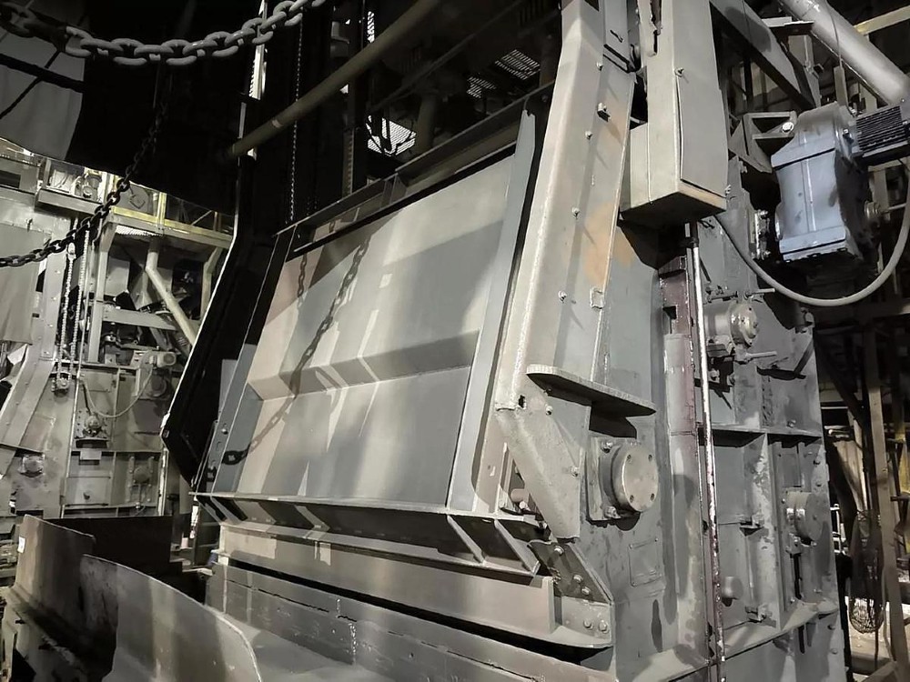 34 cu.ft. Wheelabrator #34-Super-II, tumblast, magnetic seperator, shot elevator, screw feeder, PLC - Image 1