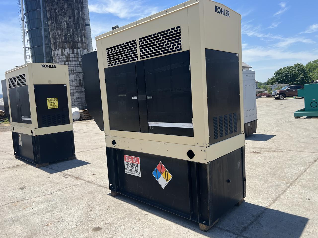 40 KW Kohler #40REOZJB, Diesel Generator Set, 120/240 Volts, 2.9 liter John Deere engine, 1800 RPM, circuit - Image 5