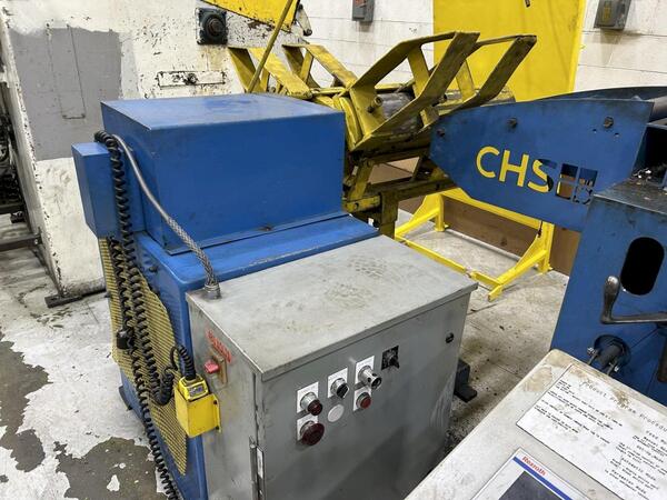 4000 lb. Dallas #DPR40-24, Motorized Coil Reel Uncoiler, 24" coil width, 60" coil outside dimensions, 3-leaf - Image 4