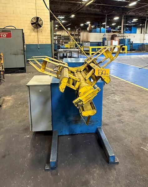 4000 lb. Dallas #DPR40-24, Motorized Coil Reel Uncoiler, 24" coil width, 60" coil outside dimensions, 3-leaf - Image 5