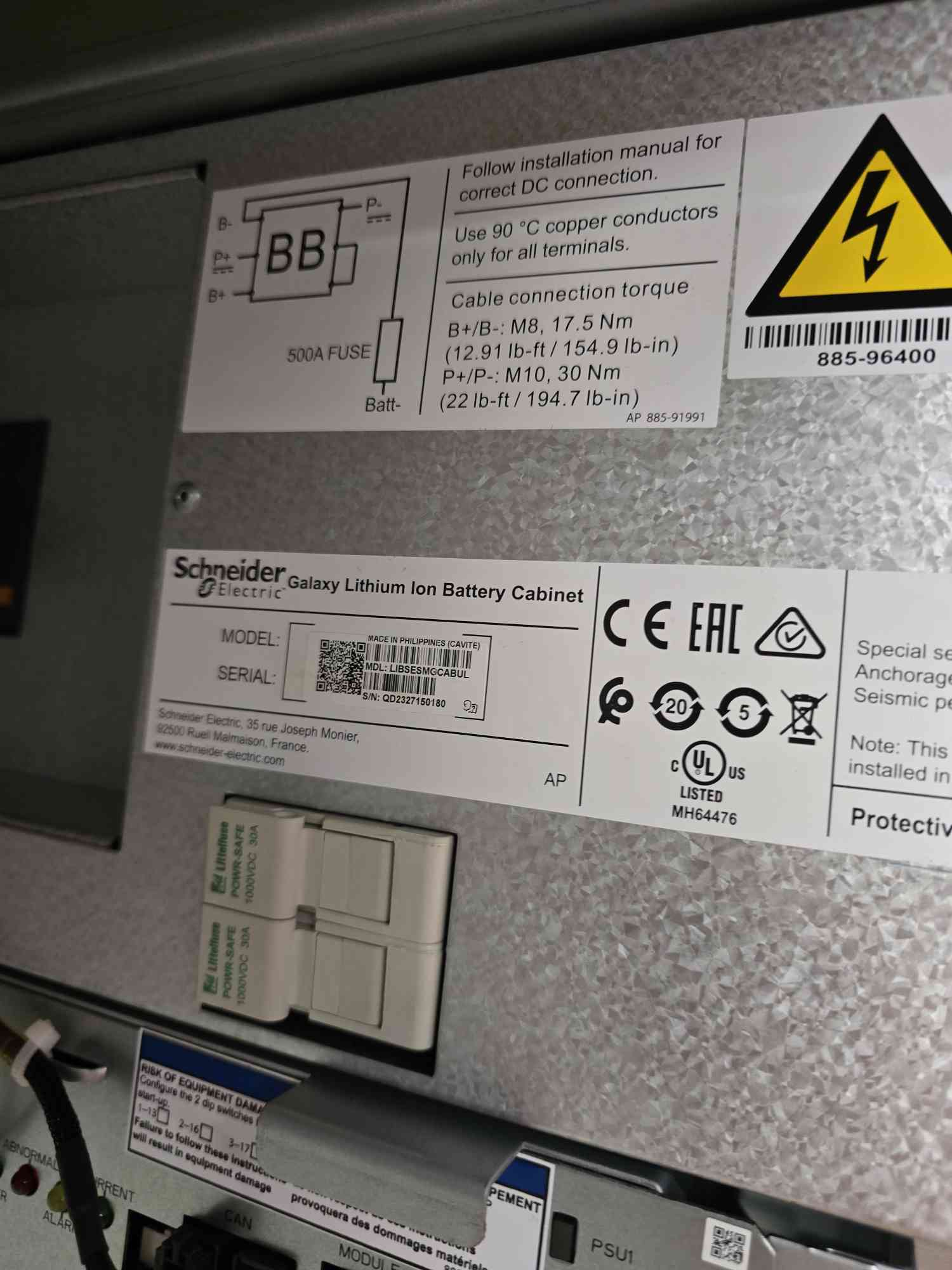 Schneider Electric #Galaxy, Lithium-ion Battery Cabinet, New (2 available) - Image 2