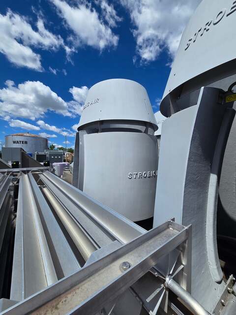 35000 CFM Strobic Air #Tri-Stack, Lab Exhaust Fan, 75 HP Baldor Super-E Motor, 460 V., New (4 available) - Image 6