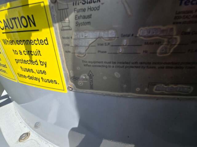 35000 CFM Strobic Air #Tri-Stack, Lab Exhaust Fan, 75 HP Baldor Super-E Motor, 460 V., New (4 available) - Image 7