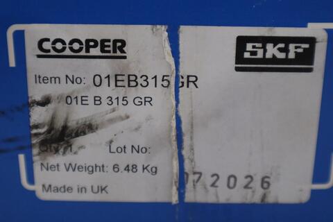 NEW IN BOX Cooper SKF 01EB315GR BEARING-FIX TYPE STOCK H140A - Image 2