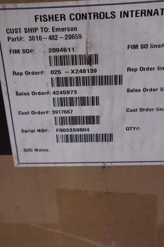 Fisher emerson 3610jp 3610-482-20659 3-15psi new in box stock g121 - Image 2