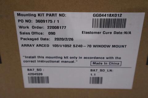 Fisher gg04418x012 array arced 1051/1052 size 40-70 window mounting kit gf411 - Image 3