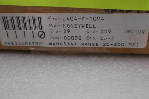 NEW OPEN BOX Honeywell L404F 1094 Pressure Control Switch STOCK SGF151 - Image 2