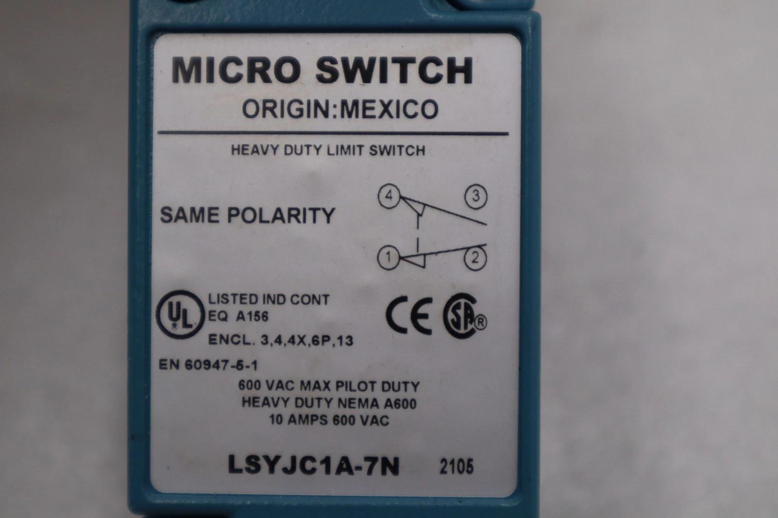 NEW OPEN BOX Honeywell LSYJC1A-7N MICRO LIMIT SWITCH STK GF145A - Image 4