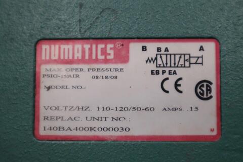 Numatics 140ba400k000030 solenoid valve 140 series - stock gf779 - Image 5