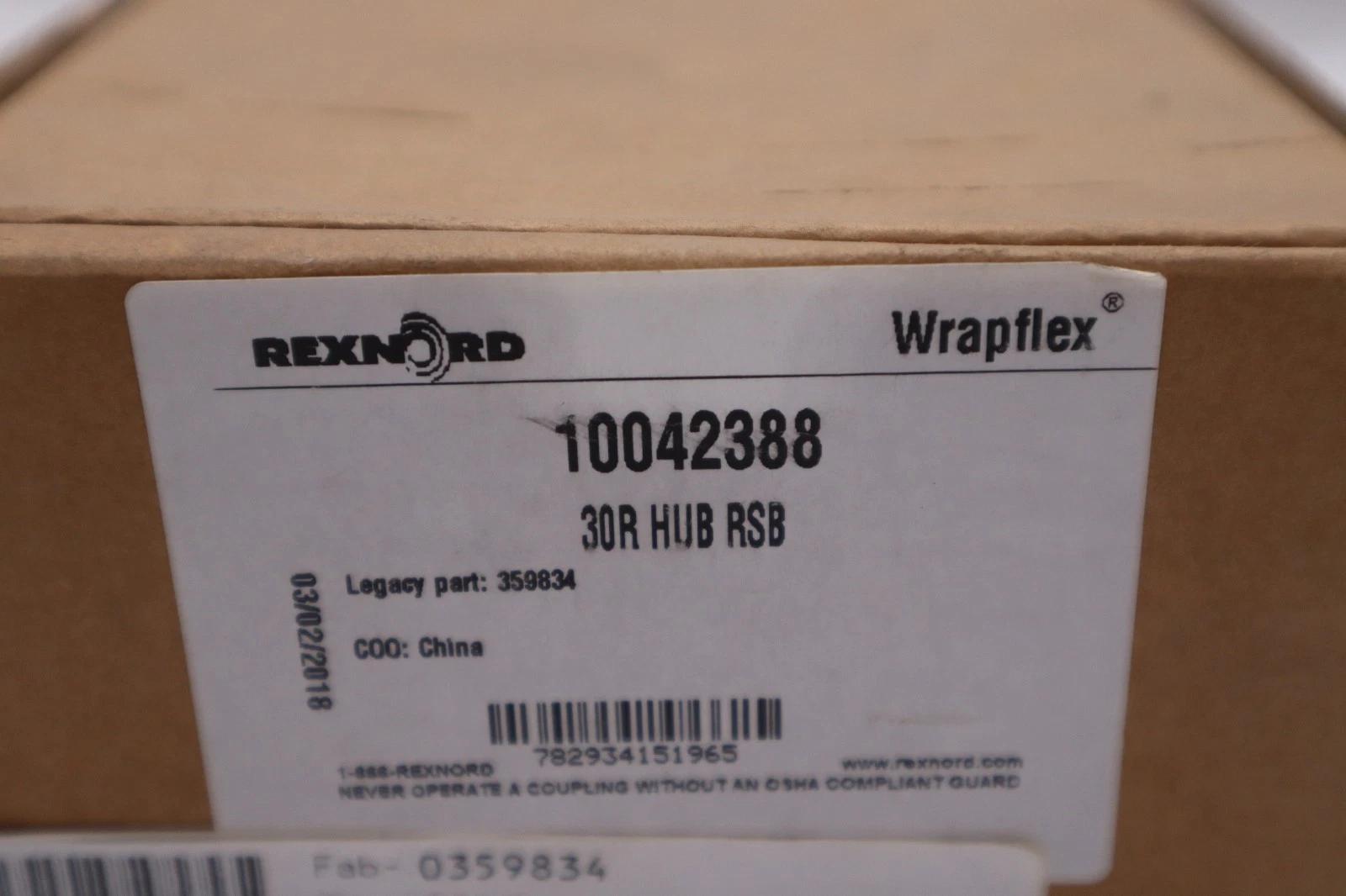 Rexnord 10042388 359834 30r hub rsb - new in box - stock gf446a - Image 1