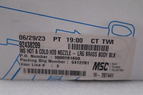 NEW OPEN BOX Sani-Lav N8b Spray Nozzle STOCK H379 - Image 2