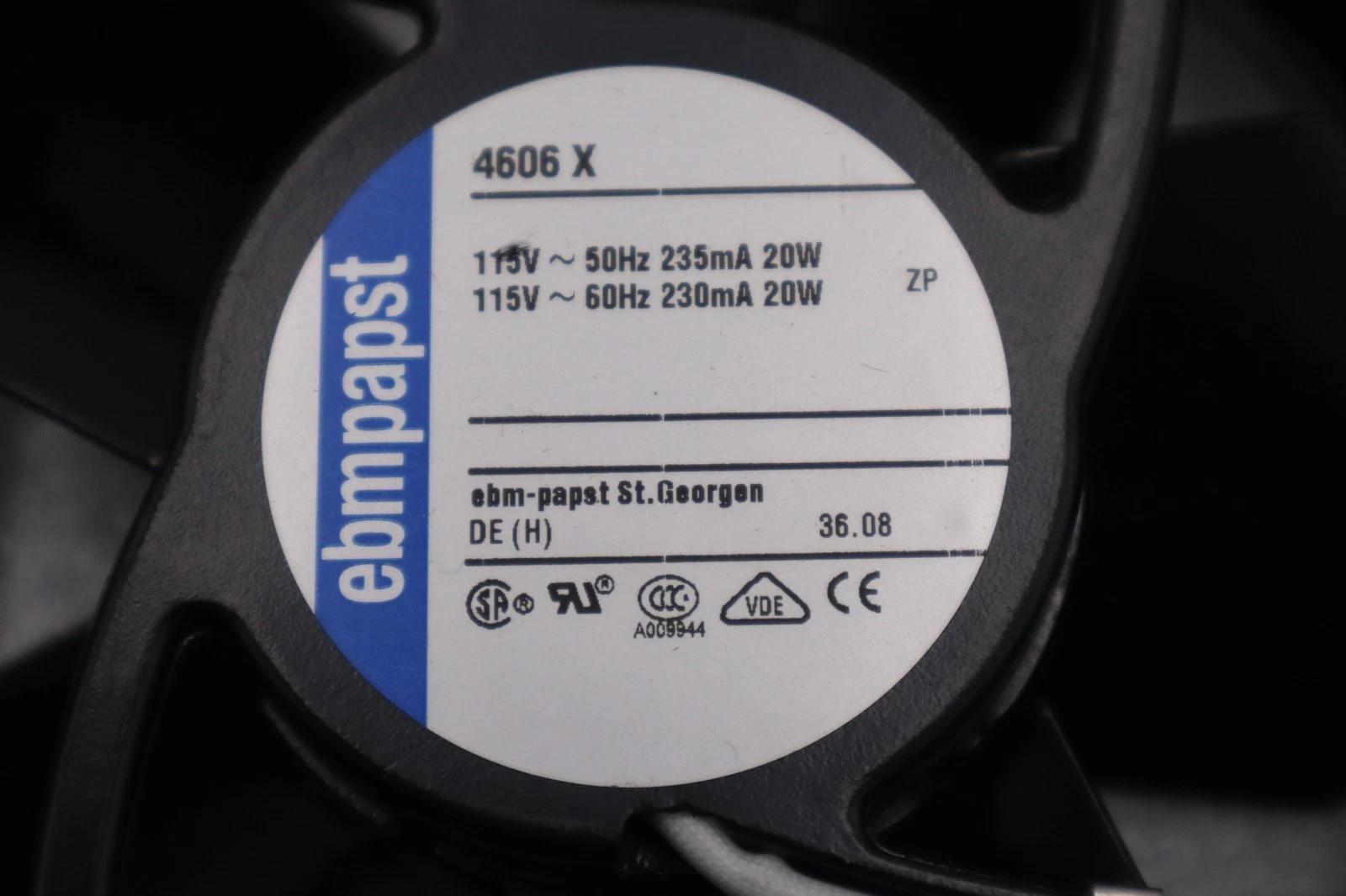 LOT OF 3 - Ebmpapst 4606 X Heavy Duty Fan 20W 115V - NEW - STOCK GF236A - Image 1
