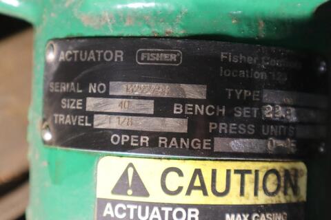 Fisher Control Valve Size 40 With 667 Pneumatic Actuator - Image 6