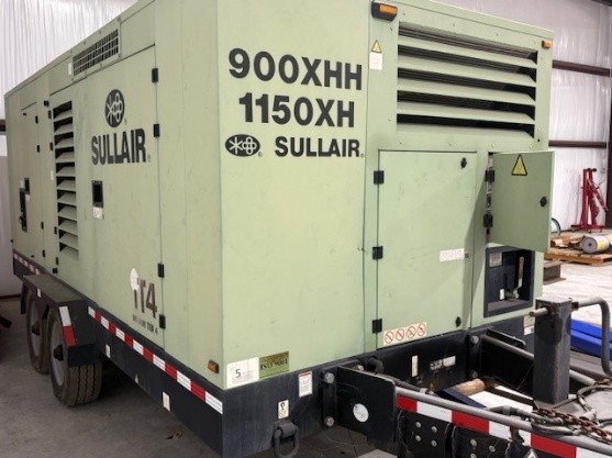 1150 CFM Sullair #900/1150XH, Skid Mounted Air Compressor, 24 Hours, 2015 - Image 2