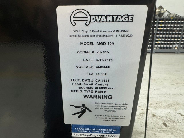 10 Ton, Advantage #MGD-10A, air cooled chiller, R454B refrigerant, new, 2026 - Image 6