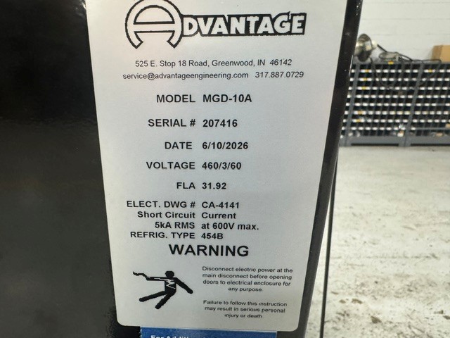 10 Ton, Advantage #MGD-10A, air cooled chiller, R454B refrigerant, new, 2026 - Image 6