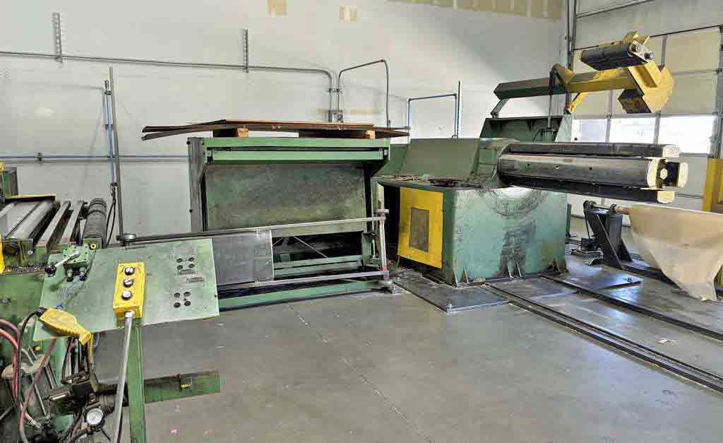 60" x .139" Rowe / Voss, Cut-To-Length line, 20000 lb., 160 FPM, hand pendant Control, powered expansion - Image 8