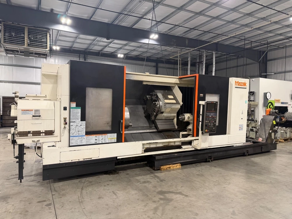 Mazak #Slant-Turn-Nexus-550M, 40.9" swing, 24" chuck, 12.5" bar, 80" centers, 29" diameter, Mazatrol Matrix - Image 1