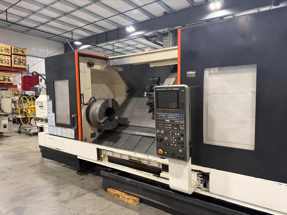 Mazak #Slant-Turn-Nexus-550M, 40.9" swing, 24" chuck, 12.5" bar, 80" centers, 29" diameter, Mazatrol Matrix - Image 2