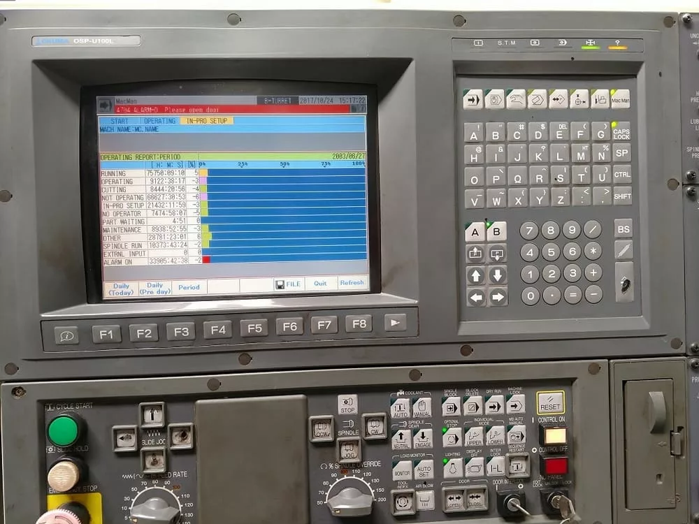 Okuma #Impact-LU45, 33" swing, 24" chuck, 10.2" bar, 121" centers, 23" diameter, OSP-E100L, 50 HP, 2002 - Image 10
