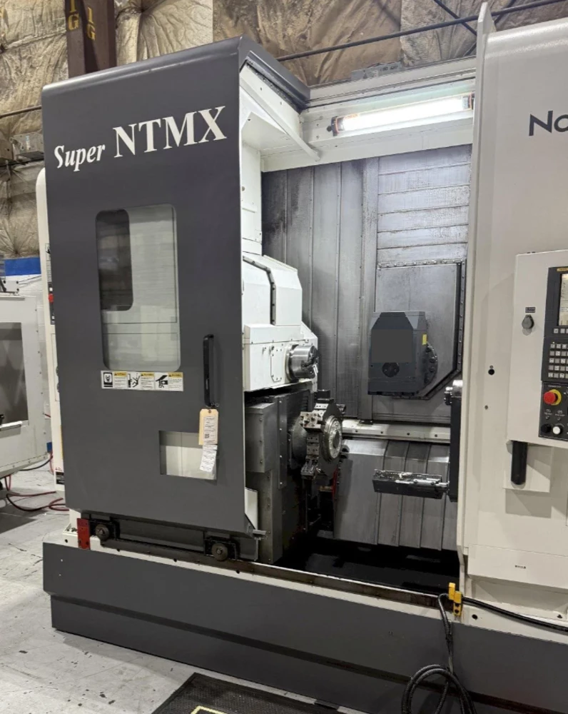 Nakamura -Tome #NTMX, 6" chuck, 2" bar, 38.5" centers, 8.66" diameter, Fanuc 31-A5, 24 station turret, live - Image 2