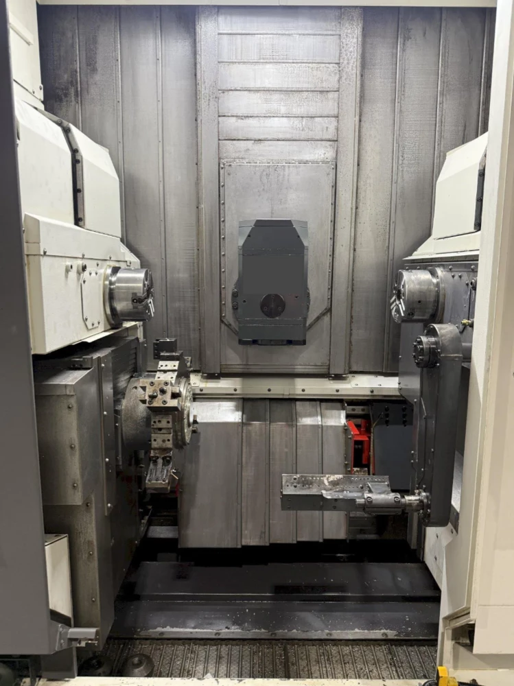 Nakamura -Tome #NTMX, 6" chuck, 2" bar, 38.5" centers, 8.66" diameter, Fanuc 31-A5, 24 station turret, live - Image 4