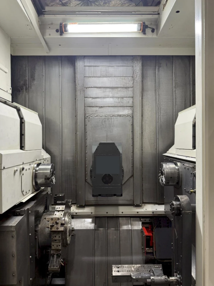 Nakamura -Tome #NTMX, 6" chuck, 2" bar, 38.5" centers, 8.66" diameter, Fanuc 31-A5, 24 station turret, live - Image 5