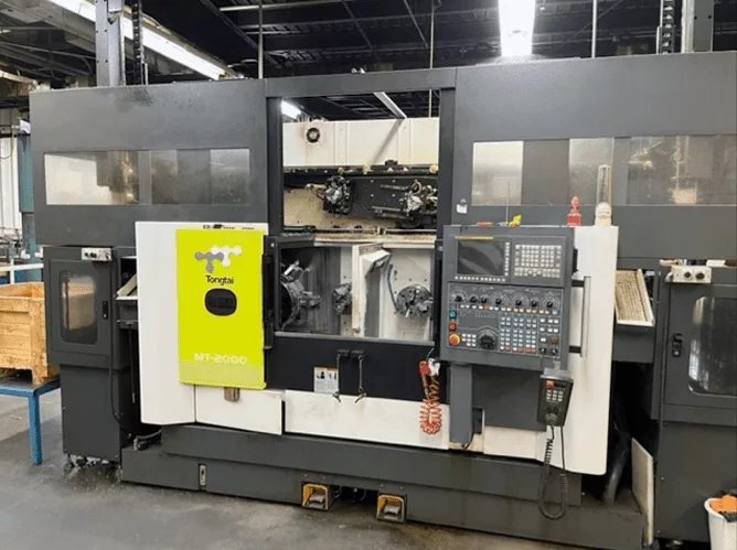 Tong-Tai #MT-2000, 8.2" swing, 8" chuck, 2.5" bar, 8.26" diameter, Fanuc Oi-TD, 12 station turret, 2017 - Image 1