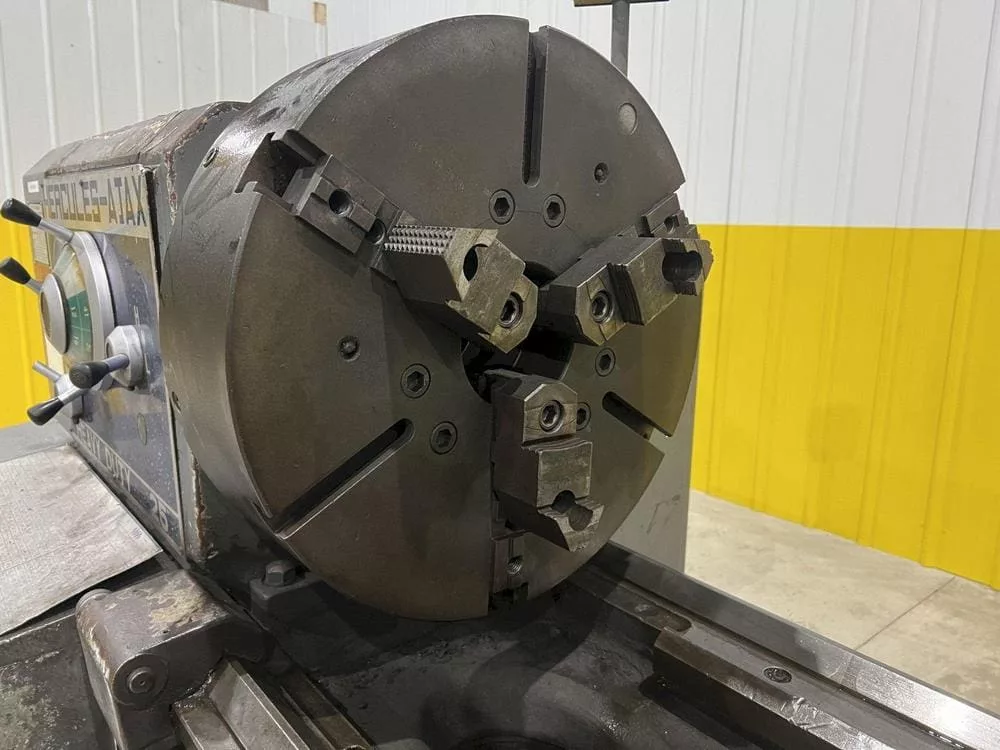 Hercules Ajax #HR2000, 27" swing, 84" centers, 4" spindle bore, 20 HP, 1979 - Image 10