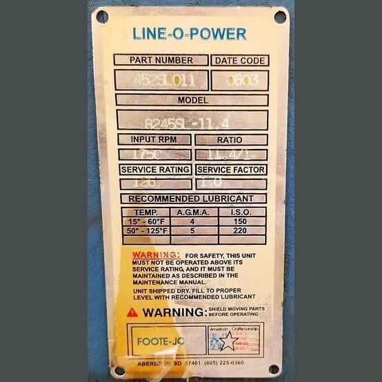 16" x 20' Metso Denver #D1620, Dual Screw Holo-Flite Thermal Processor, 450&deg; @ 150 psig, 15 HP, 1750 RPM - Image 6