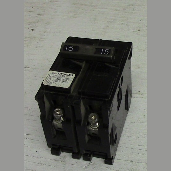 15 Amps, Siemens, Push-in Breaker, 2-pole, 120/240 Volt, (9 available) - Image 1